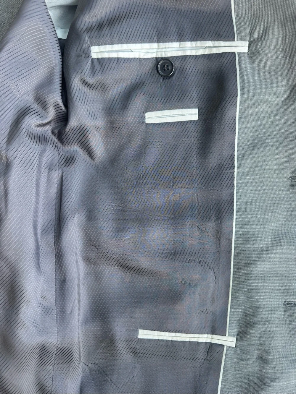 Hugo Boss BOSS The James3 Sharp5 Gray Virgin Wool 2 Button Blazer 40R Like New